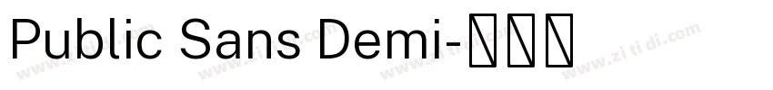 Public Sans Demi字体转换 Public Sans Demi字体转换